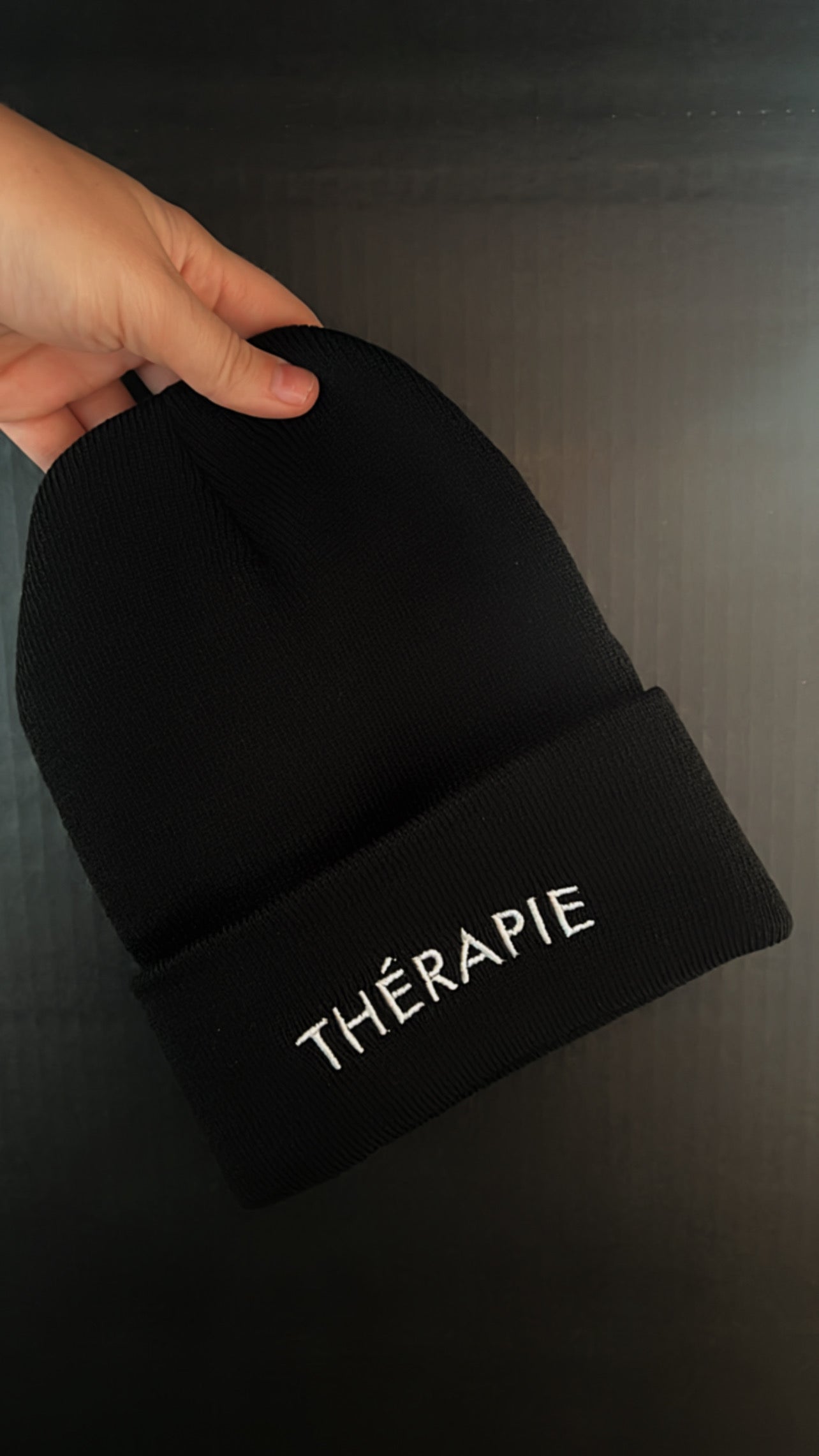 THÉRAPIE Beanie- Black